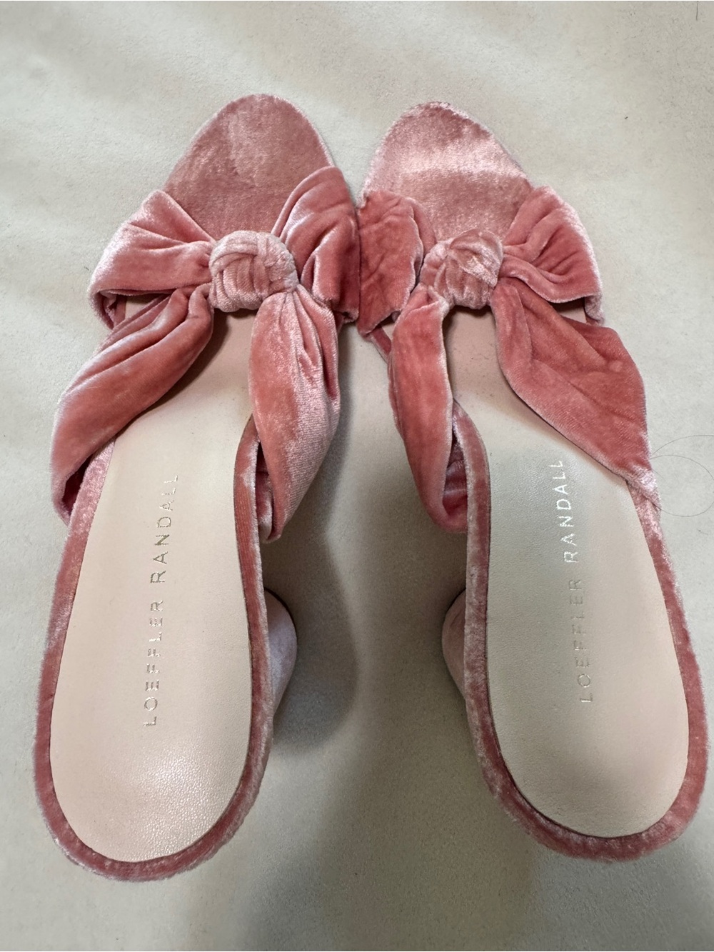 Loeffler Randall Pink Velvet Corinne Heels